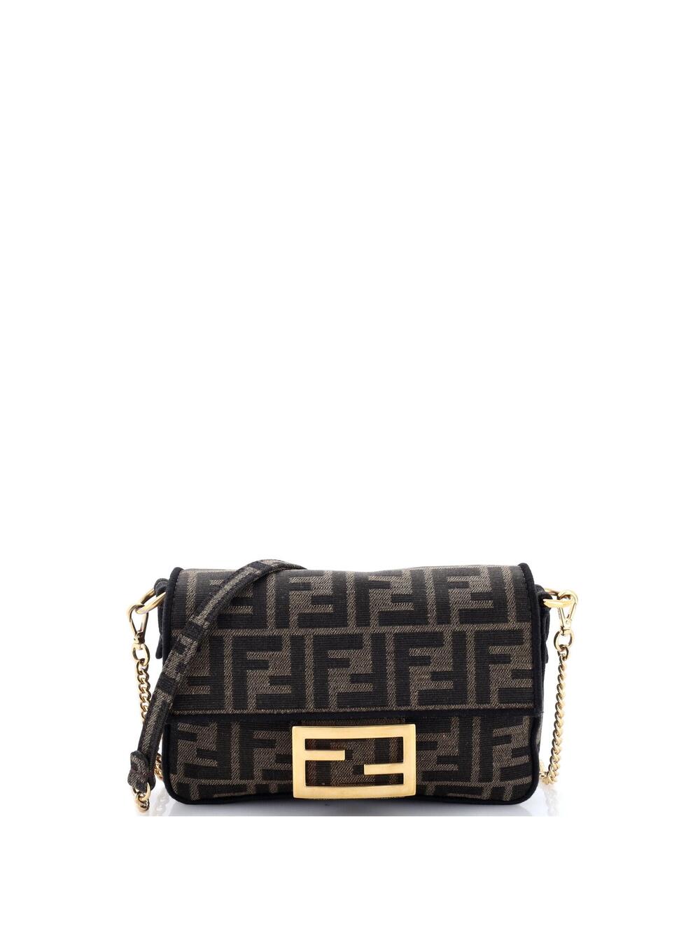 Fendi Baguette Nm Bag Zucca Canvas Mini #281280F22B